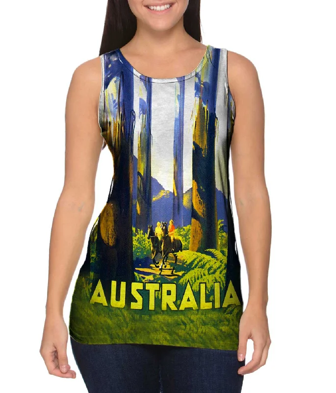 V - Neck Women's Moisture - Wicking Tank Tops for RunningAustralia tallest trees 041 V - Neck Women's Moisture - Wicking Tank Tops for RunningAustralia tallest trees 041