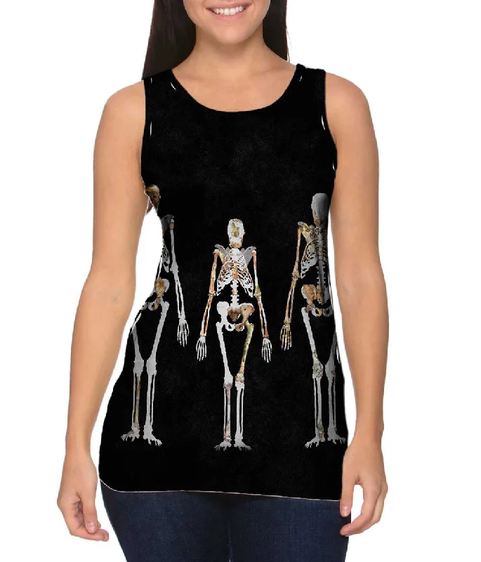 Women's Spaghetti Strap Tank Tops with Geometric PatternsAustralopithecus Sediba And Lucy Women's Spaghetti Strap Tank Tops with Geometric PatternsAustralopithecus Sediba And Lucy