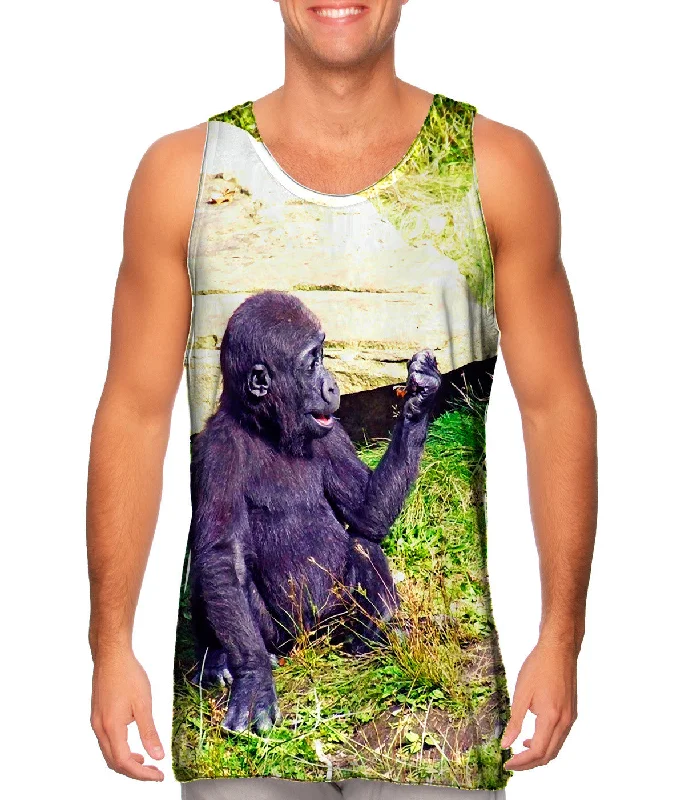 Plus Size Women's Embroidered Tank Tops in Boho StylesBaby Gorilla Manicure