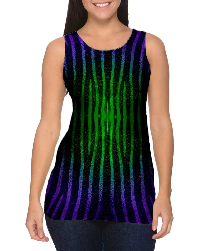 Mock Neck Women's Performance Tank Tops for CyclingBaby Gorilla Veggie Snack