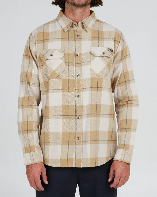 Ribbed Women Long Sleeve Top with a Textured AppealFirst Light Flannel - Peyote
