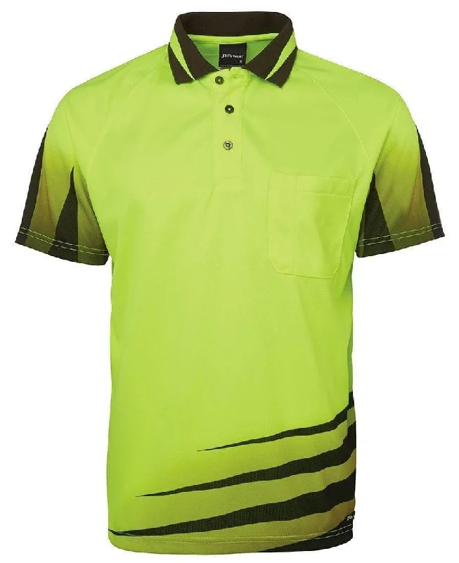 Zip - off sleeves polo shirt for changing weather conditionsJB'S Hi-Vis Rippa Sub Polo 6HVRS Zip - off sleeves polo shirt for changing weather conditionsJB'S Hi-Vis Rippa Sub Polo 6HVRS