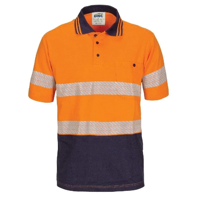 Petite - sized polo shirt with shorter lengthDnc Workwear Hi-vis Segment Taped Short Sleeve Cotton Jersey Polo - 3515 Petite - sized polo shirt with shorter lengthDnc Workwear Hi-vis Segment Taped Short Sleeve Cotton Jersey Polo - 3515