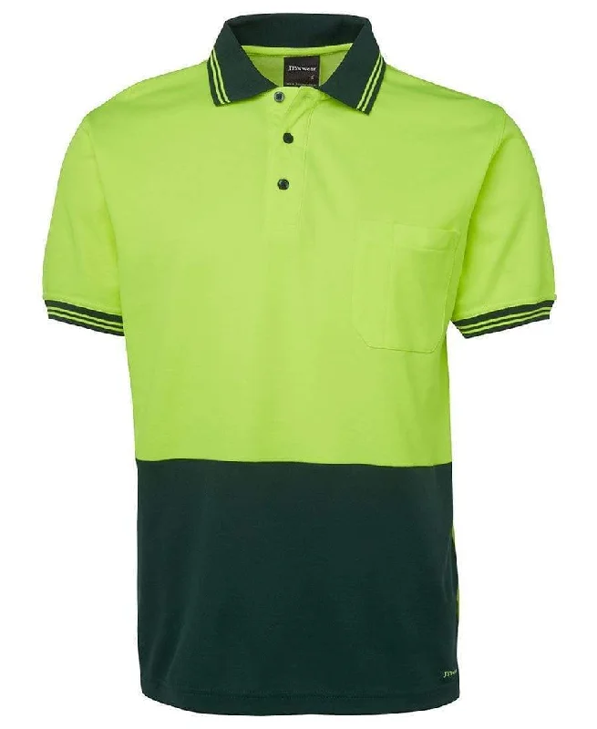 Polo shirt with a built - in bra for added supportJB'S Hi-Vis Short Sleeve Cotton Back Polo 6HPS Polo shirt with a built - in bra for added supportJB'S Hi-Vis Short Sleeve Cotton Back Polo 6HPS
