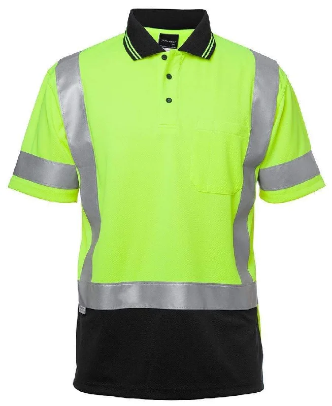 Lace - trimmed polo shirt for a romantic lookJB'S Hi-Vis Short Sleeve H Pattern Trad Polo 6DHS Lace - trimmed polo shirt for a romantic lookJB'S Hi-Vis Short Sleeve H Pattern Trad Polo 6DHS