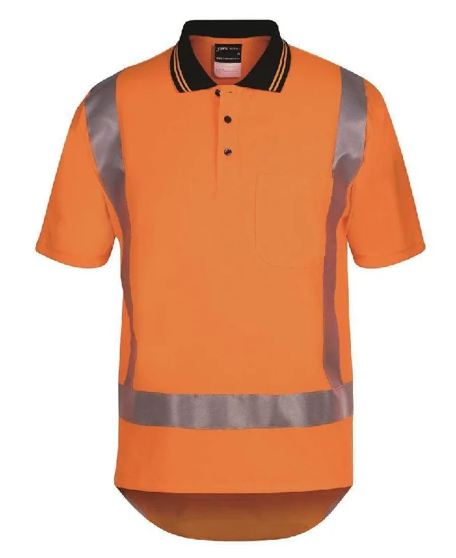 Geo - print polo shirt for a contemporary styleJB'S Hi-Vis Short Sleeve Non Cuff TTMC-W Traditional Polo 6DTSP Geo - print polo shirt for a contemporary styleJB'S Hi-Vis Short Sleeve Non Cuff TTMC-W Traditional Polo 6DTSP