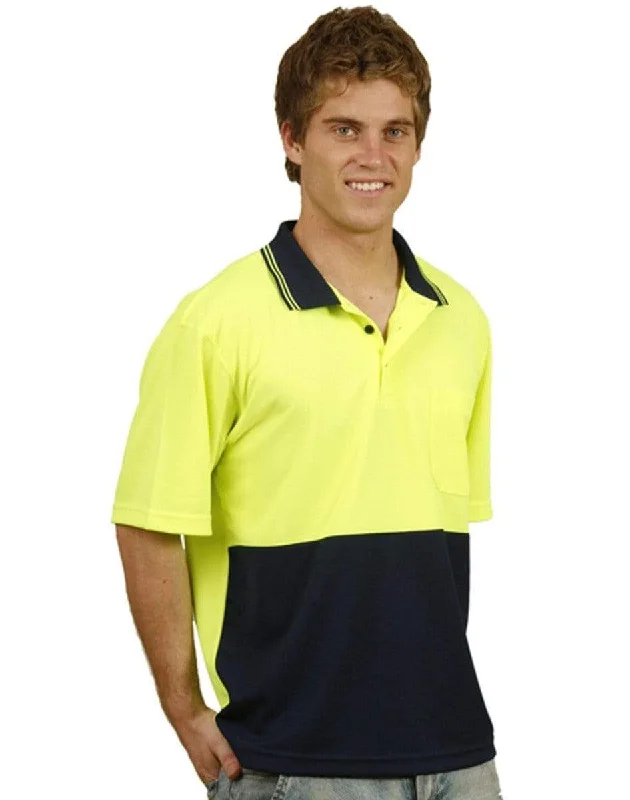 Zip - off sleeves polo shirt for changing weather conditionsHigh Visibility Short Sleeve SW01TD Zip - off sleeves polo shirt for changing weather conditionsHigh Visibility Short Sleeve SW01TD