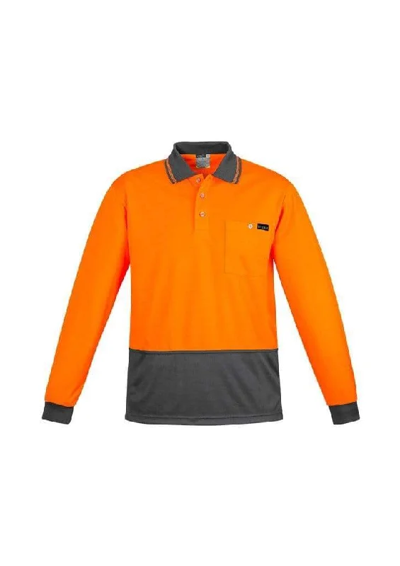 Polo shirt with a hidden pocket for small essentialsSYZMIK mens comfort back l/s polo zh410 Polo shirt with a hidden pocket for small essentialsSYZMIK mens comfort back l/s polo zh410