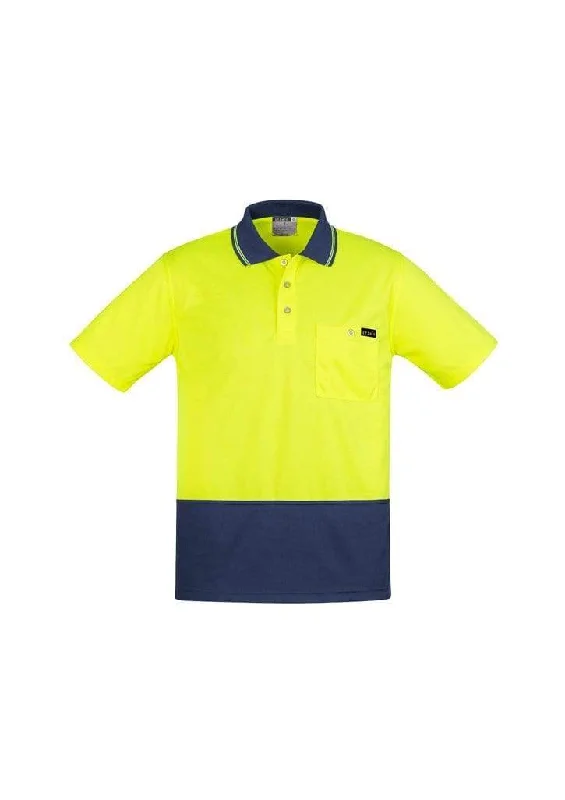 Thermal - lined polo shirt for cold - weather activitiesSYZMIK mens comfort back s/s polo zh415 Thermal - lined polo shirt for cold - weather activitiesSYZMIK mens comfort back s/s polo zh415