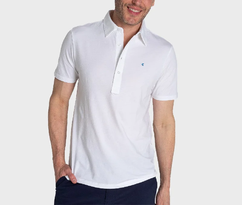 Metallic - trimmed polo shirt for a glamorous lookSlim Fit Top-Shelf Range Polo - Bright White Metallic - trimmed polo shirt for a glamorous lookSlim Fit Top-Shelf Range Polo - Bright White