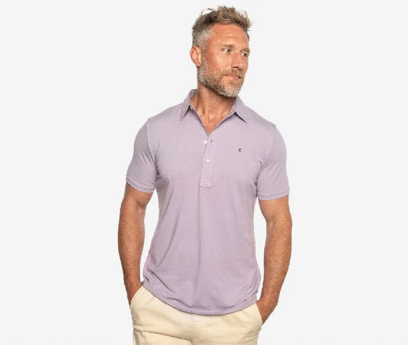 Organic cotton polo shirt for eco - friendly consumersSlim Fit Top-Shelf Range Polo - Dusty Lavender Organic cotton polo shirt for eco - friendly consumersSlim Fit Top-Shelf Range Polo - Dusty Lavender