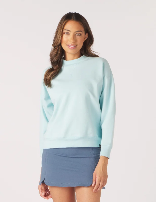 Lightweight Women Long Sleeve Top for Spring and AutumnVintage Oversized Crew: Hydrangea Lightweight Women Long Sleeve Top for Spring and AutumnVintage Oversized Crew: Hydrangea