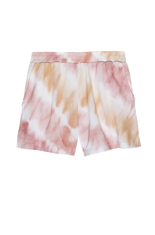 Puffed - sleeve polo shirt for a fashionable silhouetteWomen Jane Short In Sunset Tie Dye Puffed - sleeve polo shirt for a fashionable silhouetteWomen Jane Short In Sunset Tie Dye