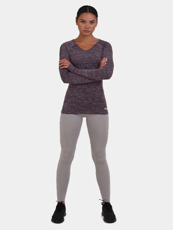 Cable - Knit Women Long Sleeve Top with a Cozy TextureElle Long Sleeve V Neck Top For Women With Thumbholes Cable - Knit Women Long Sleeve Top with a Cozy TextureElle Long Sleeve V Neck Top For Women With Thumbholes