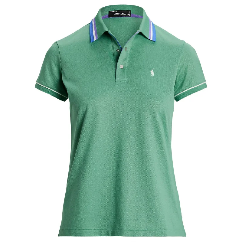Camouflage print polo shirt for outdoor adventuresWomens RLX Tour Pique Polo Haven Green - AW24 Camouflage print polo shirt for outdoor adventuresWomens RLX Tour Pique Polo Haven Green - AW24