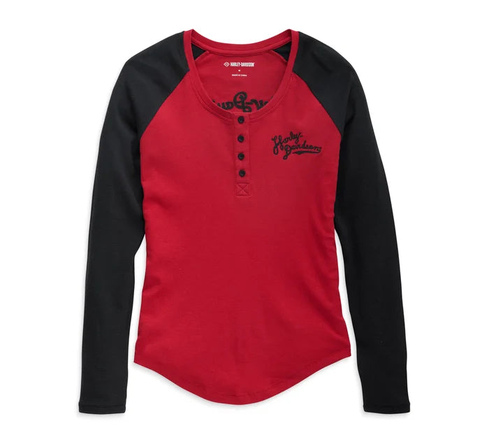 Wrap - Style Women Long Sleeve Top for a Versatile FitWomen's Timeless Silver Wing Henley - Colorblocked 96449-23VW Wrap - Style Women Long Sleeve Top for a Versatile FitWomen's Timeless Silver Wing Henley - Colorblocked 96449-23VW
