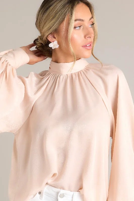 Ribbed Women Long Sleeve Top with a Textured AppealWorld Class Blush Pink Bow Tie Blouse Ribbed Women Long Sleeve Top with a Textured AppealWorld Class Blush Pink Bow Tie Blouse