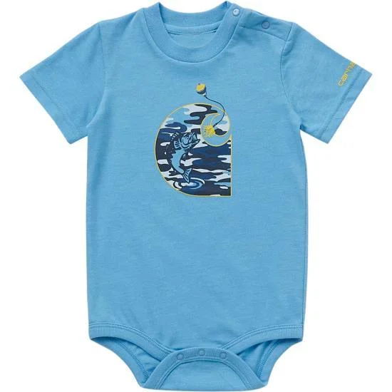 Printed Graphic Women Long Sleeve Top with a Bold StatementYouth Short Sleeve Fishing Bodysuit - Azure Blue Printed Graphic Women Long Sleeve Top with a Bold StatementYouth Short Sleeve Fishing Bodysuit - Azure Blue